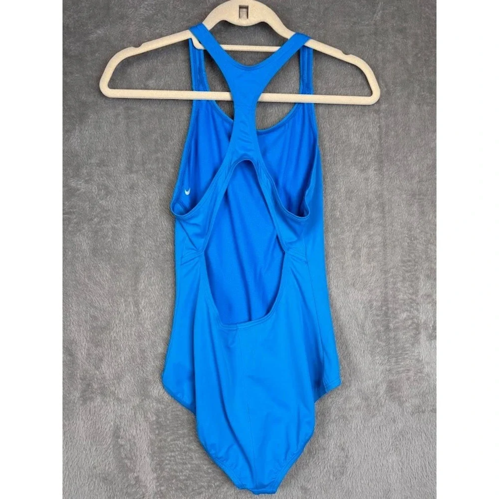 Nike Girls XL Blue Racerback One‎ Piece Swimsuit Athletic Training Swimwear